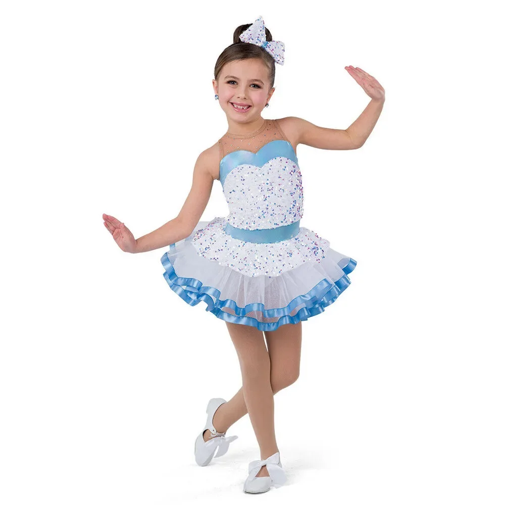 Pre-Owned Dance Costume Small Child Blue A Wish Come True H602 Ballet Tap Music